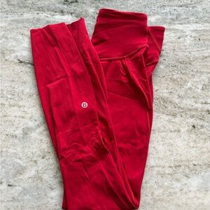 Lululemon Athletica Red Leggings
